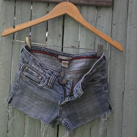 Refuge Blue Jean Cutoff Shorts - Picture 1 of 3